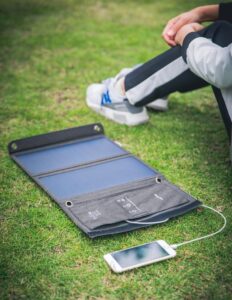 Solar portable charging bag